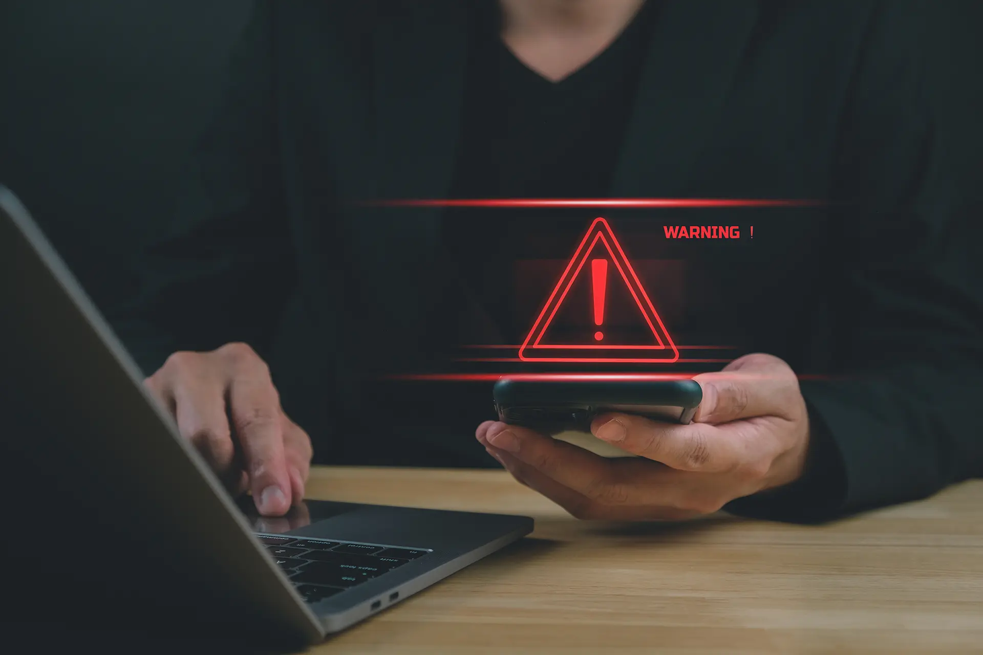 Computer security incident warning signal