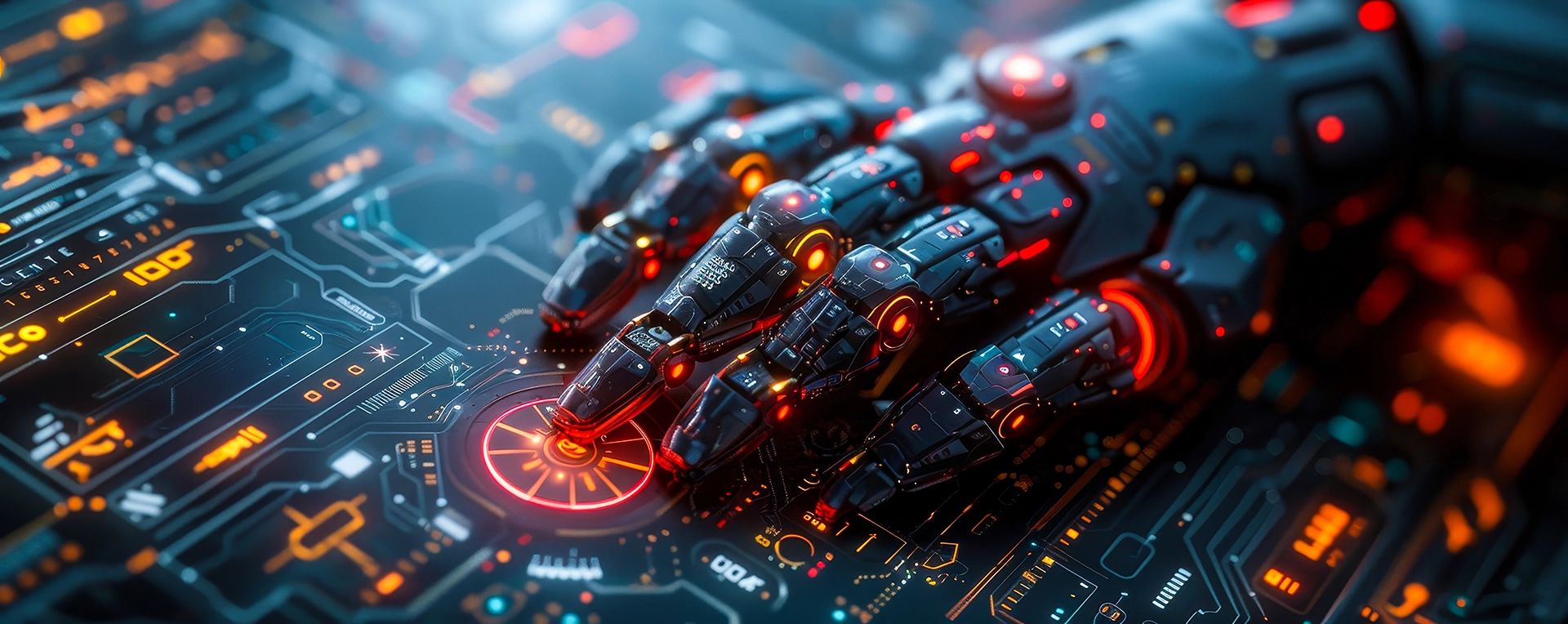 Mano digitale che protegge l'azienda