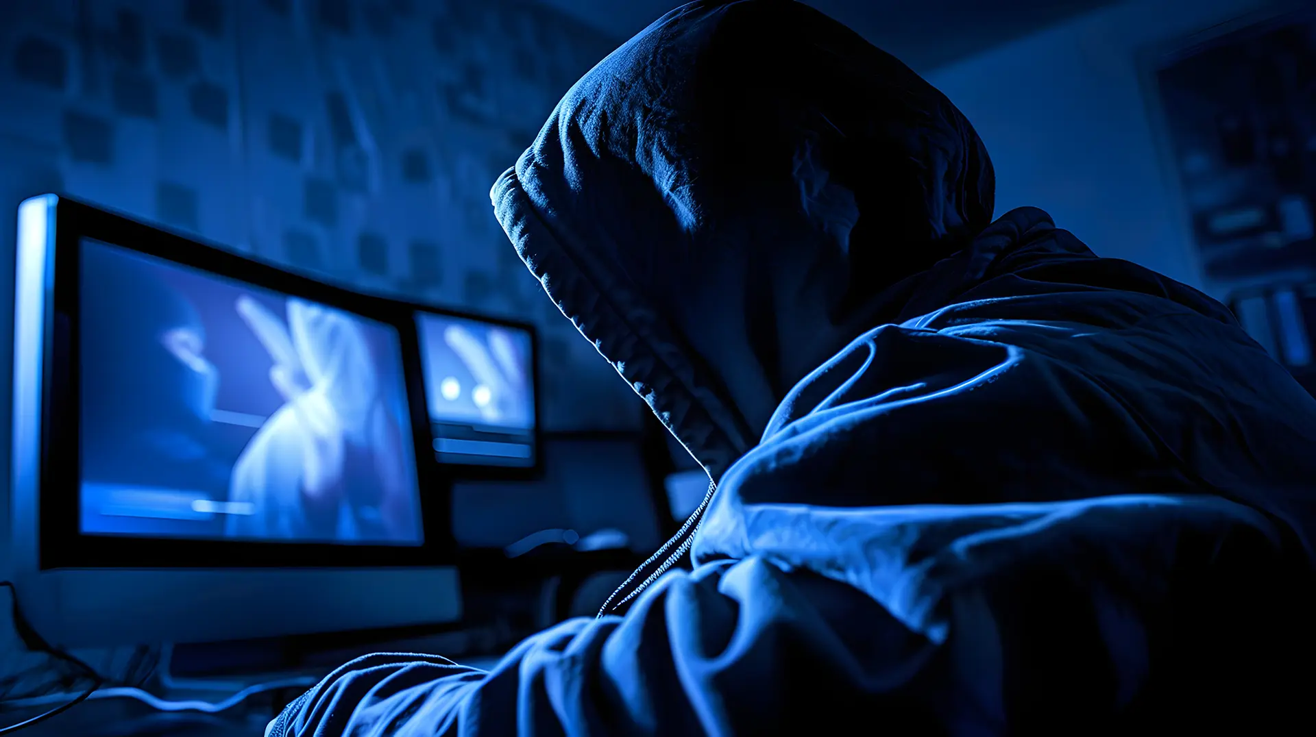 Cyberstalker che monitora le attività online della vittima
