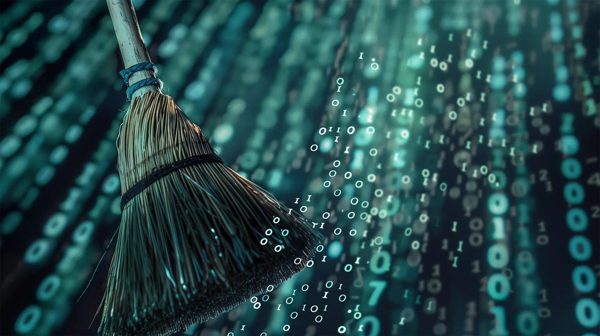 Digital broom taking data away