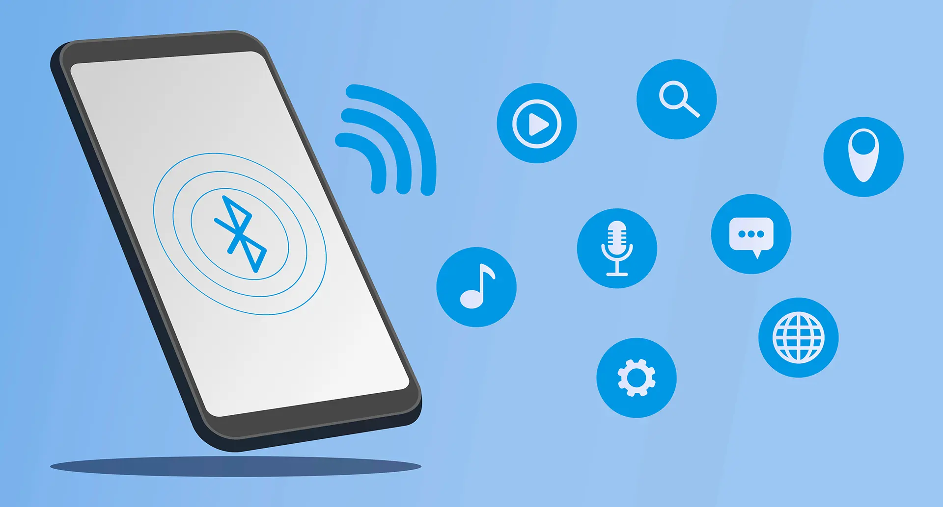 Bluetooth functions on smartphone