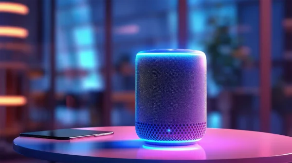 Smart speaker inside a home