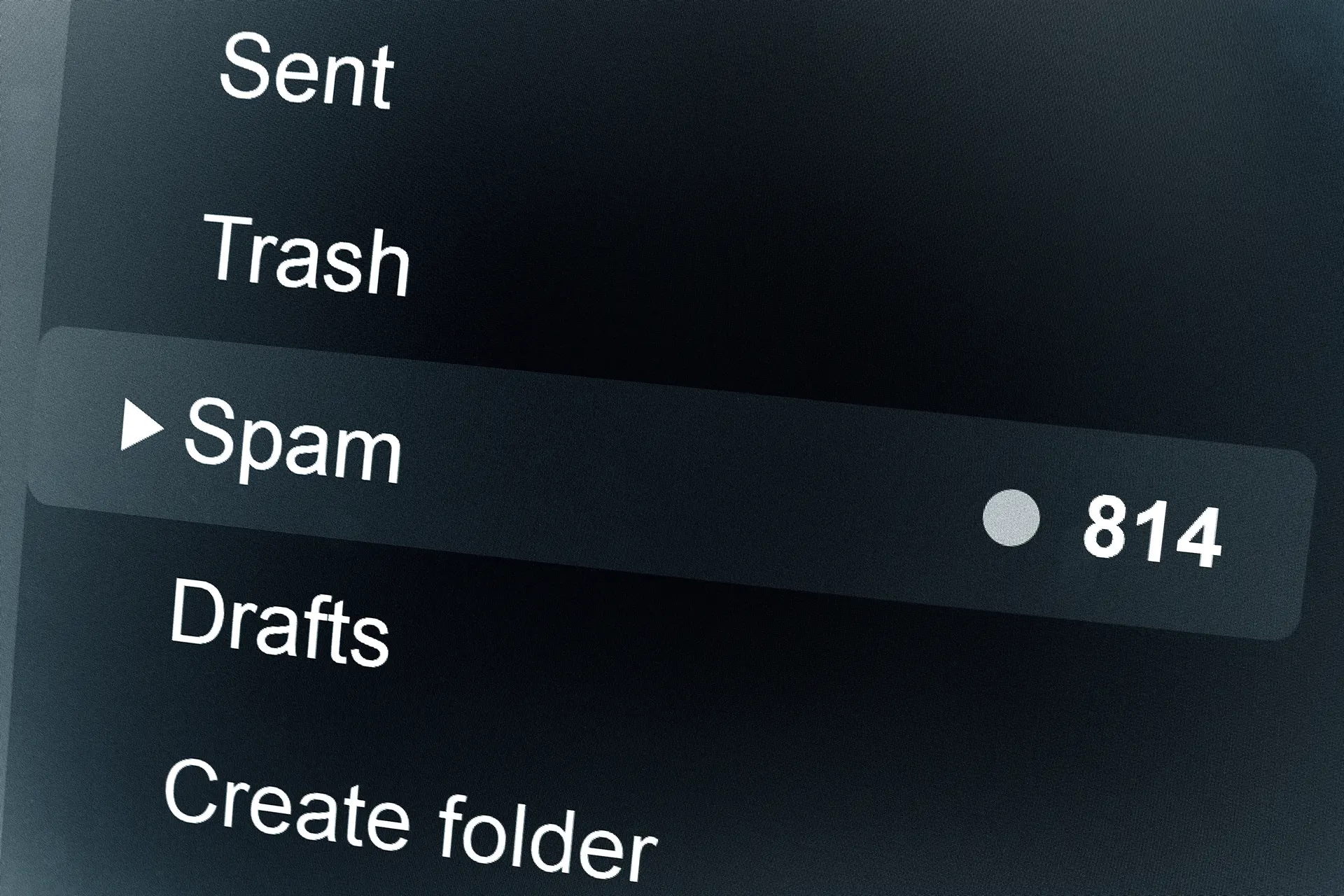 Mailbox full of spam