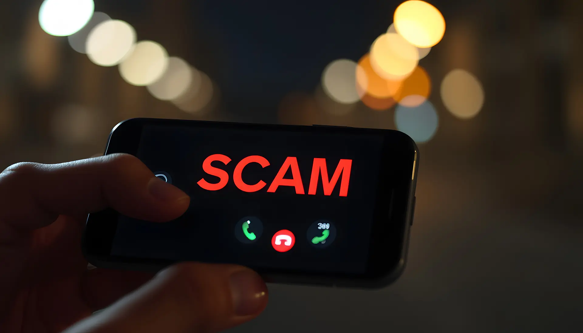 Vishing scam on phone