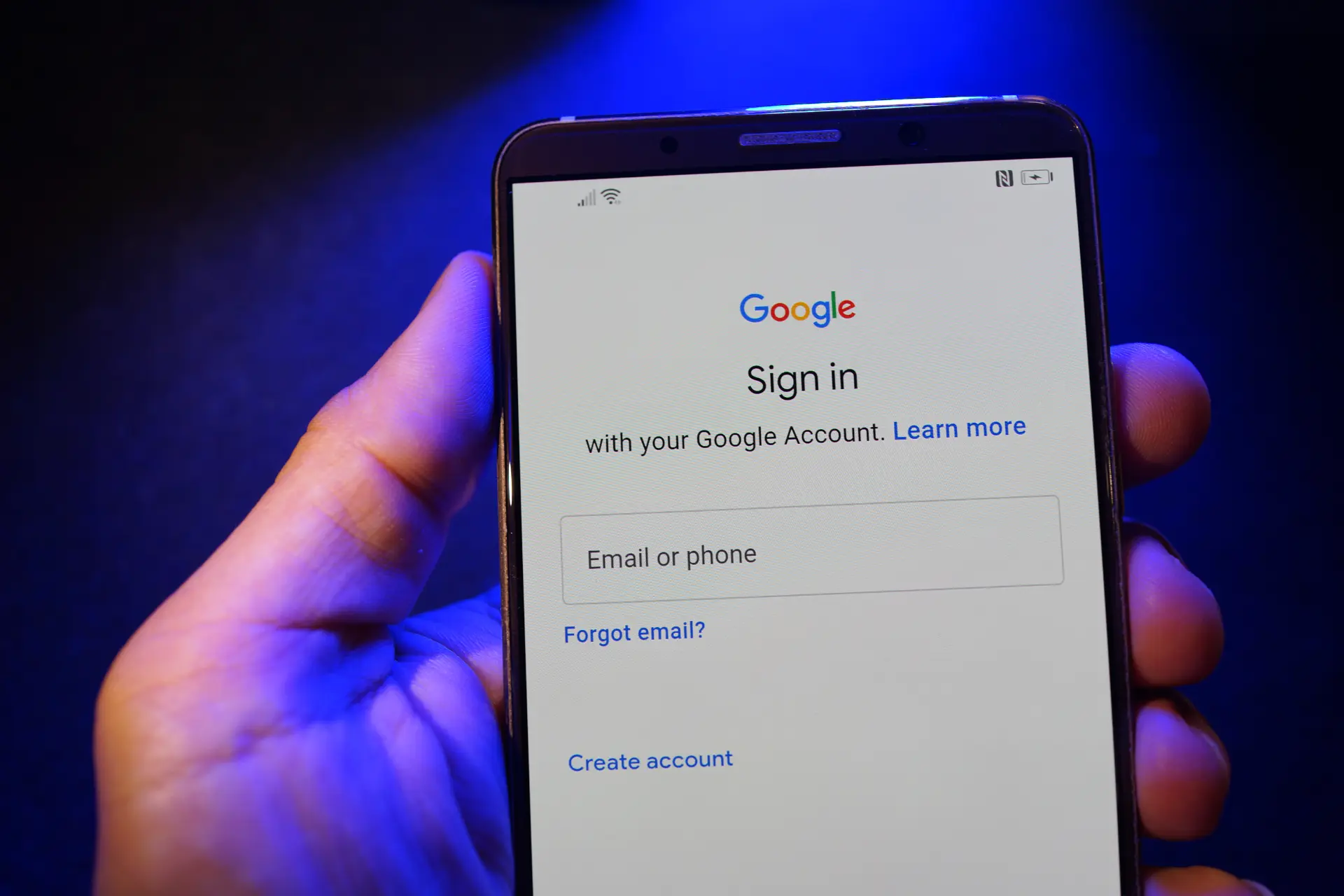 Access to Google account