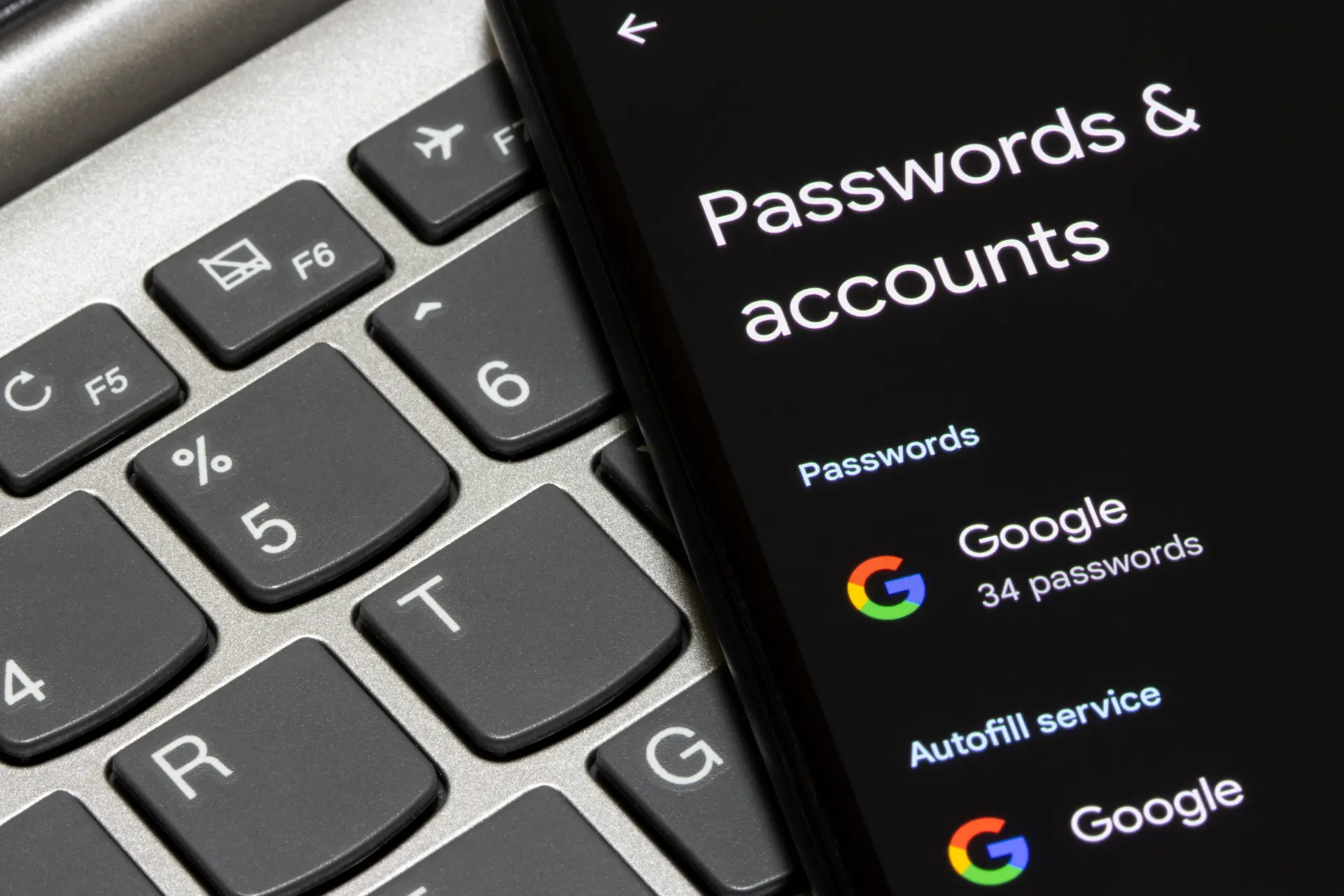 Password security on Google account