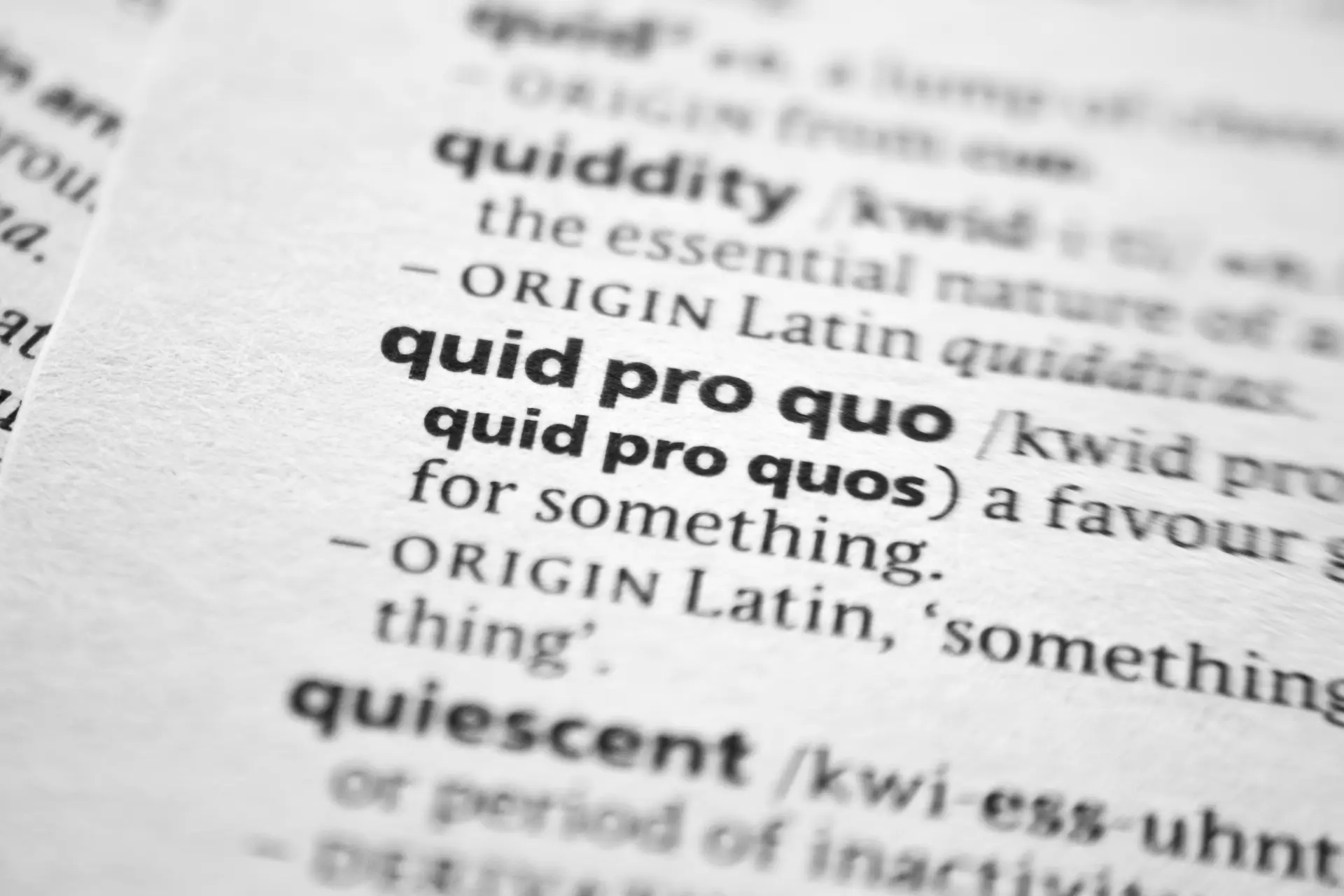Quid pro quo cyber attack
