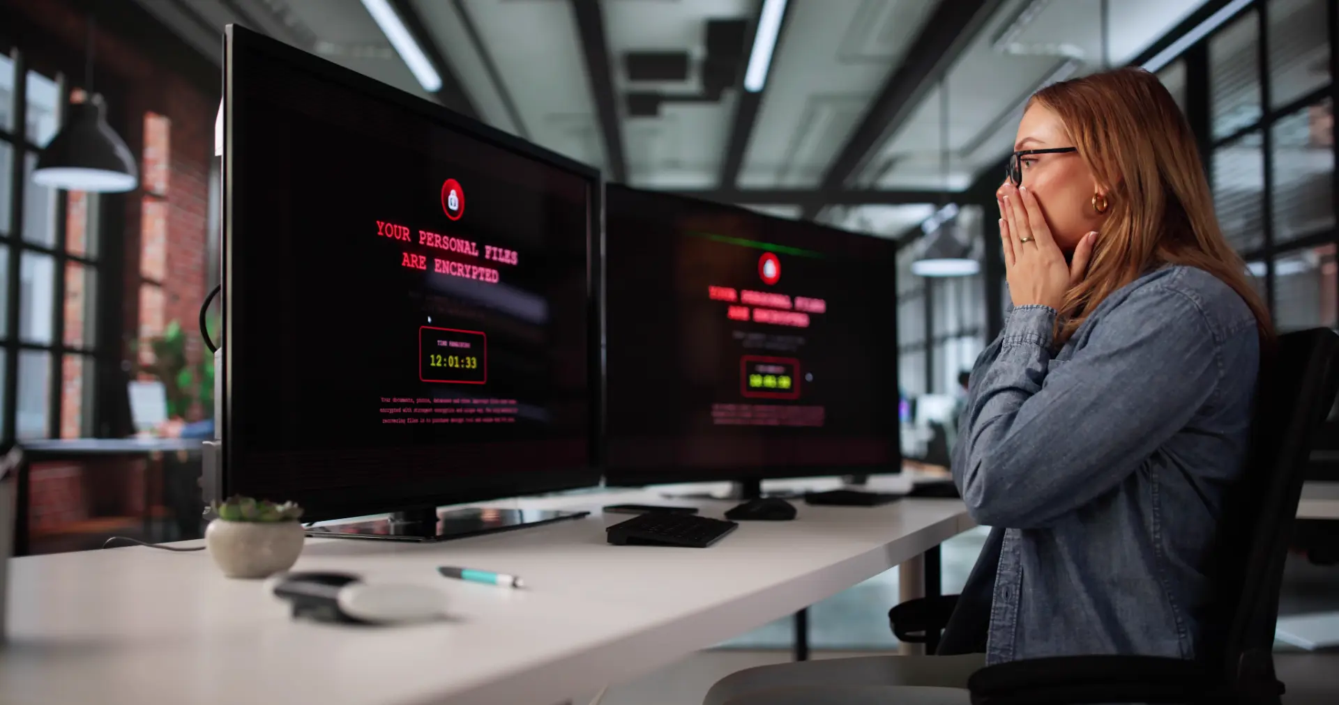 A malware infection